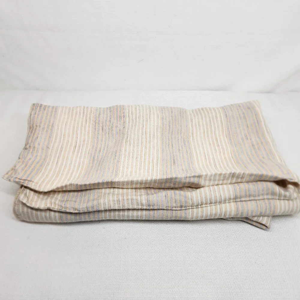 LIBECO 1 Pillow Throw Case Cover 100% Linen Striped  Belgium 25